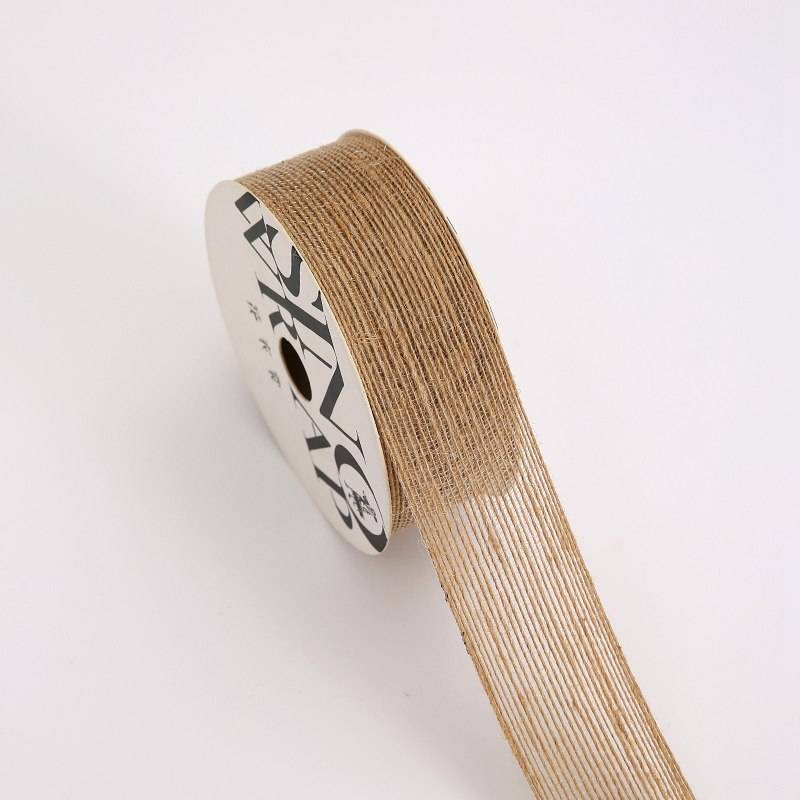 Wstążka jutowa – Naturalna – Rolka 3,8cm × 13,5m
