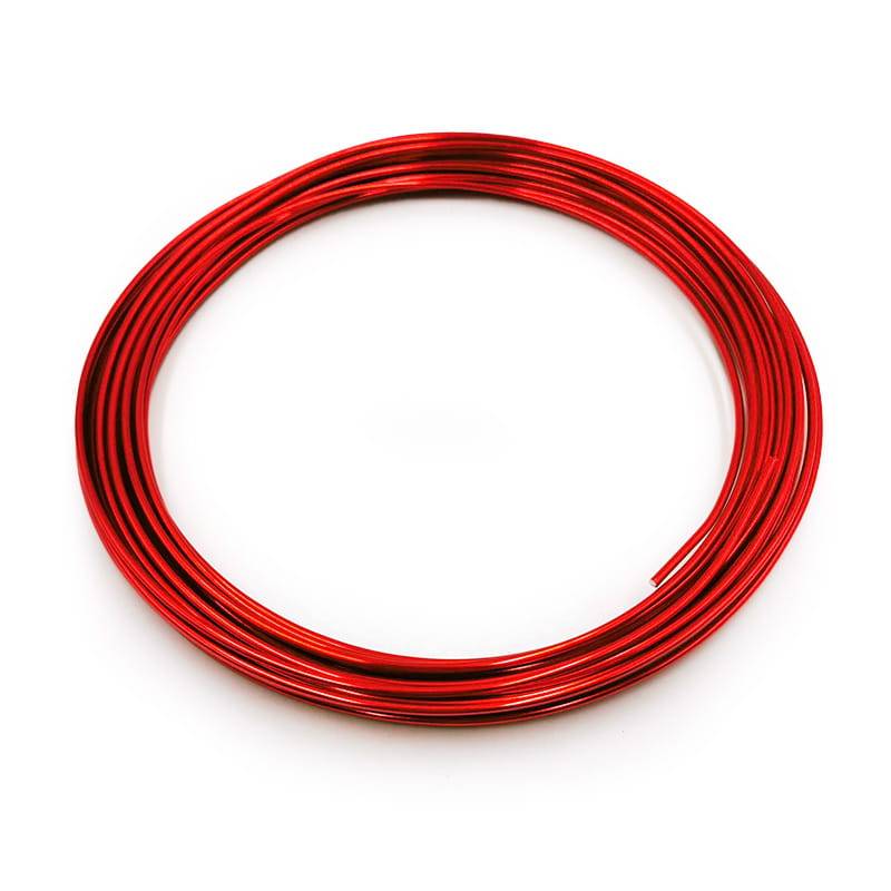 Drut Florystyczny - Ring - 2mmx10m - Czerwony