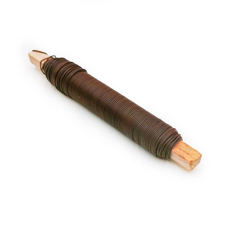 Drut Florystyczny na kołku - Brązowy - 0.7mm