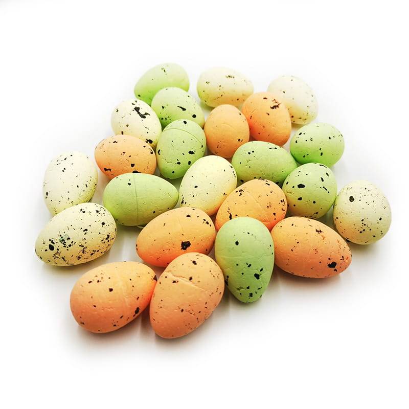 Jajko przepiórcze styropianowe - MIX - paczka 24szt