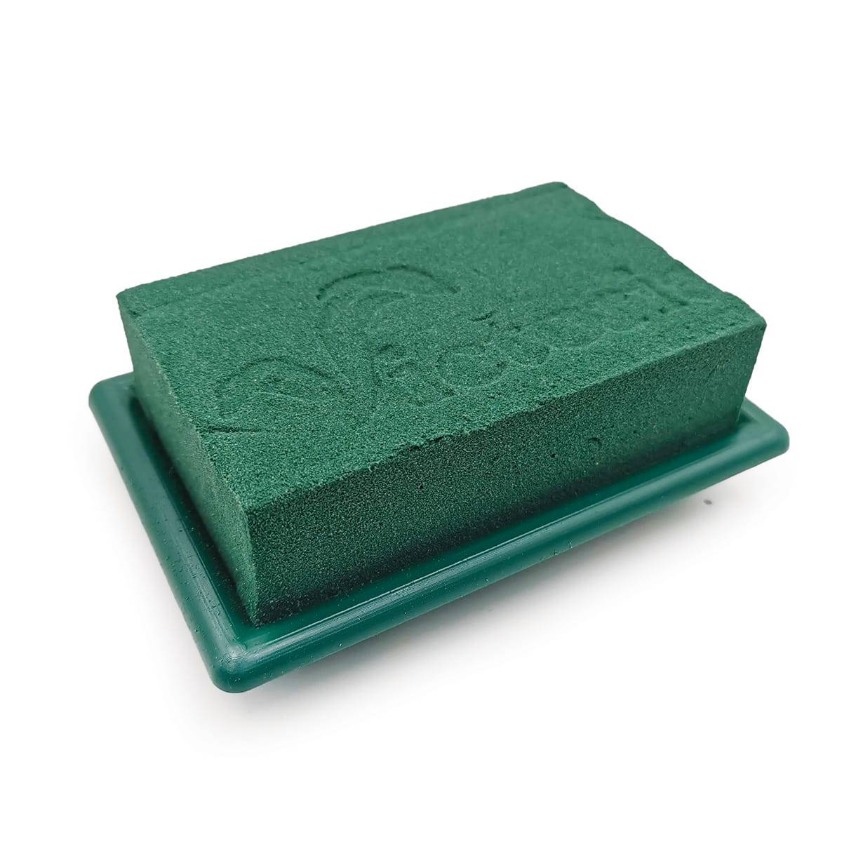 Table Deco MINI – zielone – gąbka florystyczna z podstawką – mokra