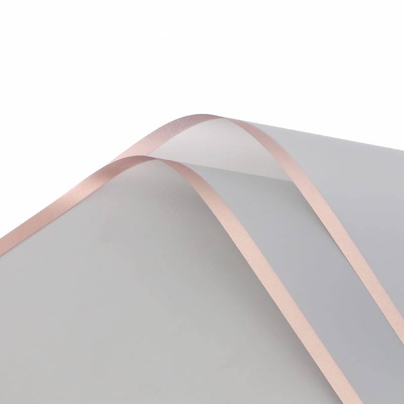 Folia florystyczna - "Frame" Szara - Arkusze 58x58 cm - 20szt