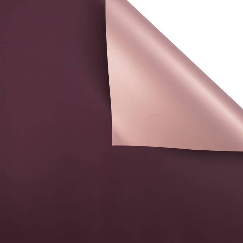 Folia florystyczna - Czerwone wino - Arkusze 58x58 cm - 20szt