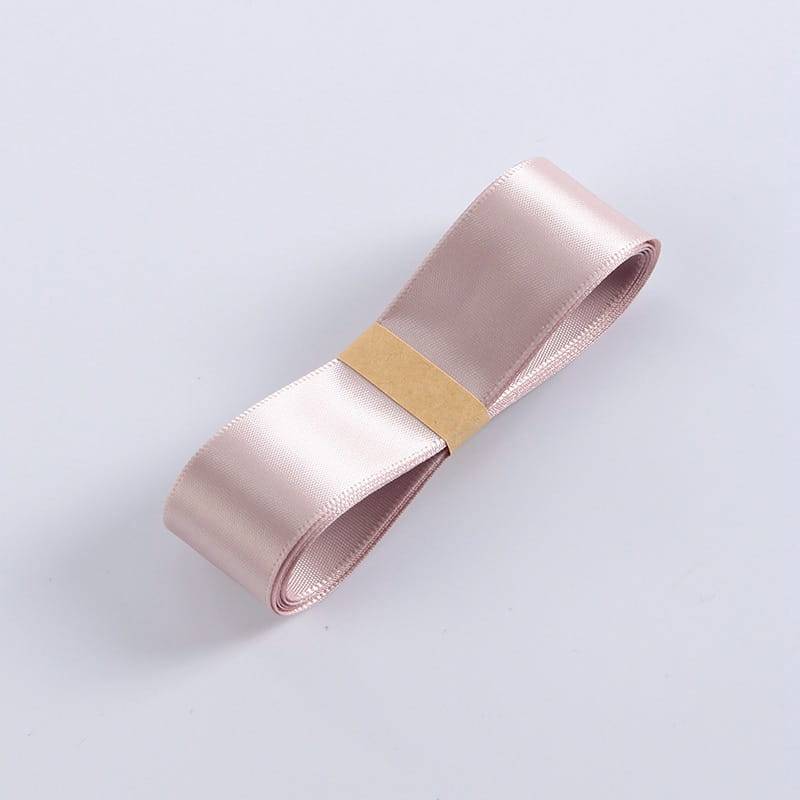 Wstążka florystyczna - Kremowy - Rolka 2,5cmx32m