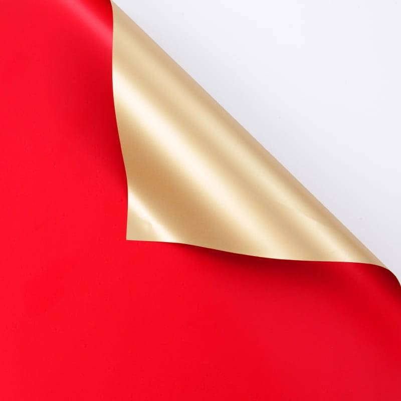 Folia florystyczna "Gloss" - Czerwona - Arkusze 58x58 cm - 20szt