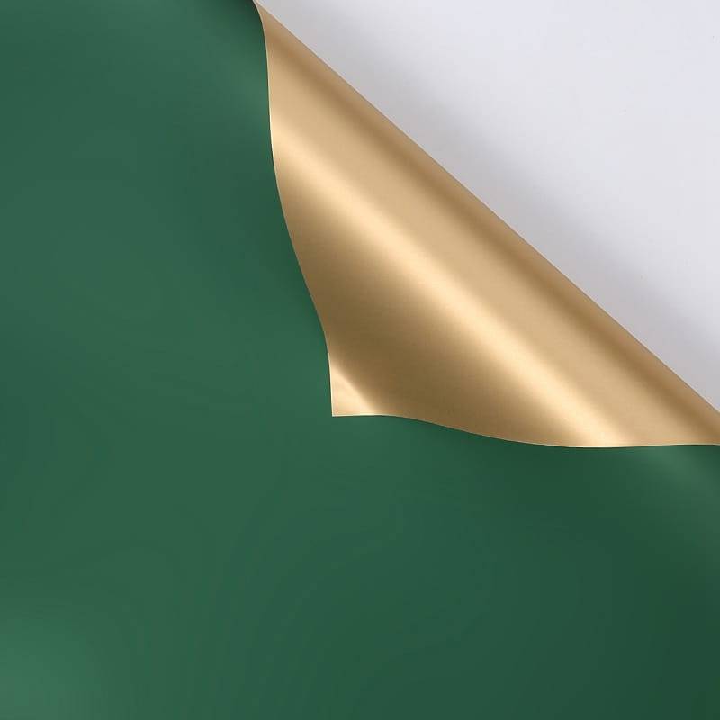 Folia florystyczna "Gloss" - Zielona - Arkusze 58x58 cm - 20szt