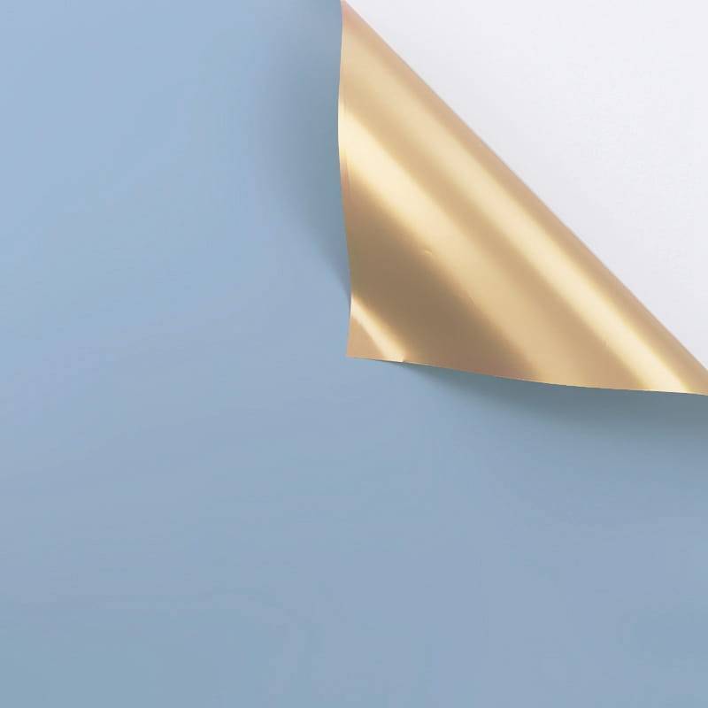 Folia florystyczna "Gloss" - Columbia Blue - Arkusze 58x58 cm - 20szt