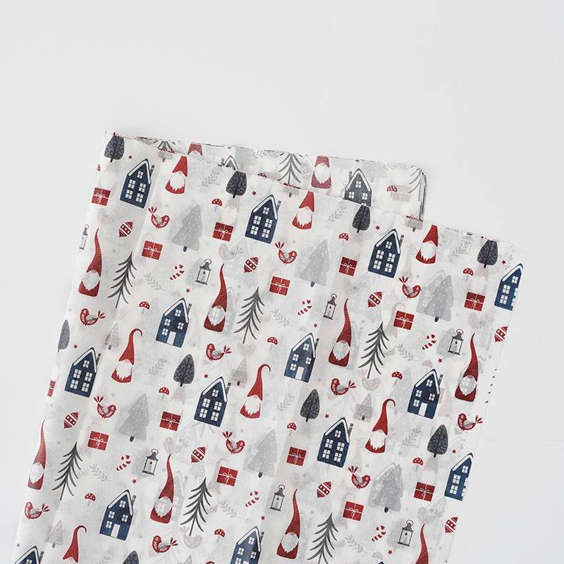 Papier florystyczny "Natural elements" - Mikołaje - Arkusze 50x70 cm - 10szt