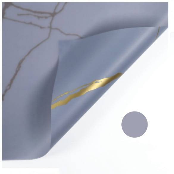 Folia florystyczna - "Marble" Hiacyntowa - Arkusze 58x58 cm - 20szt