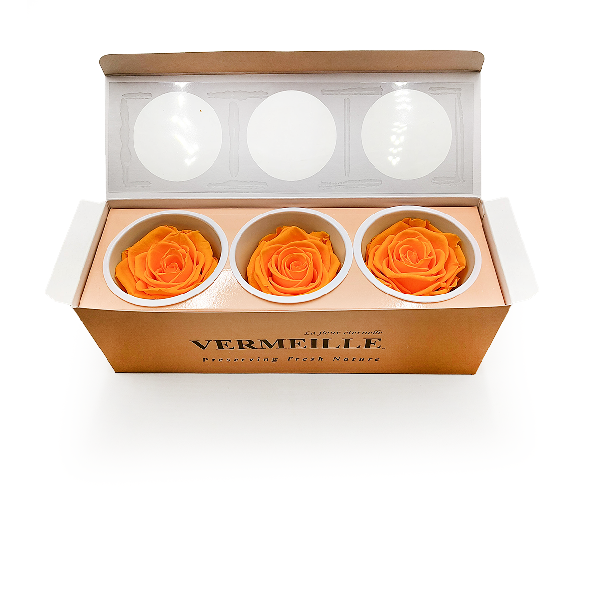 Róża Stabilizowana - Szafranowy Żółty- Saffron Yellow - XL - 3szt