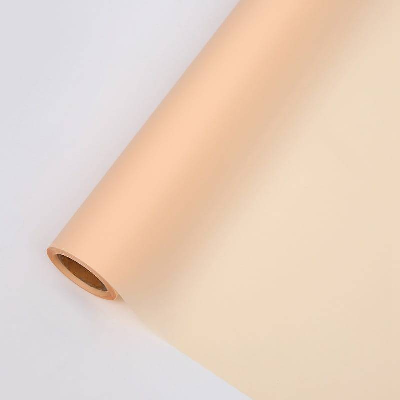 Folia Florystyczna Matowa - "Matte 90's" – Brzoskwiniowa - Rolka 58cm x 20m