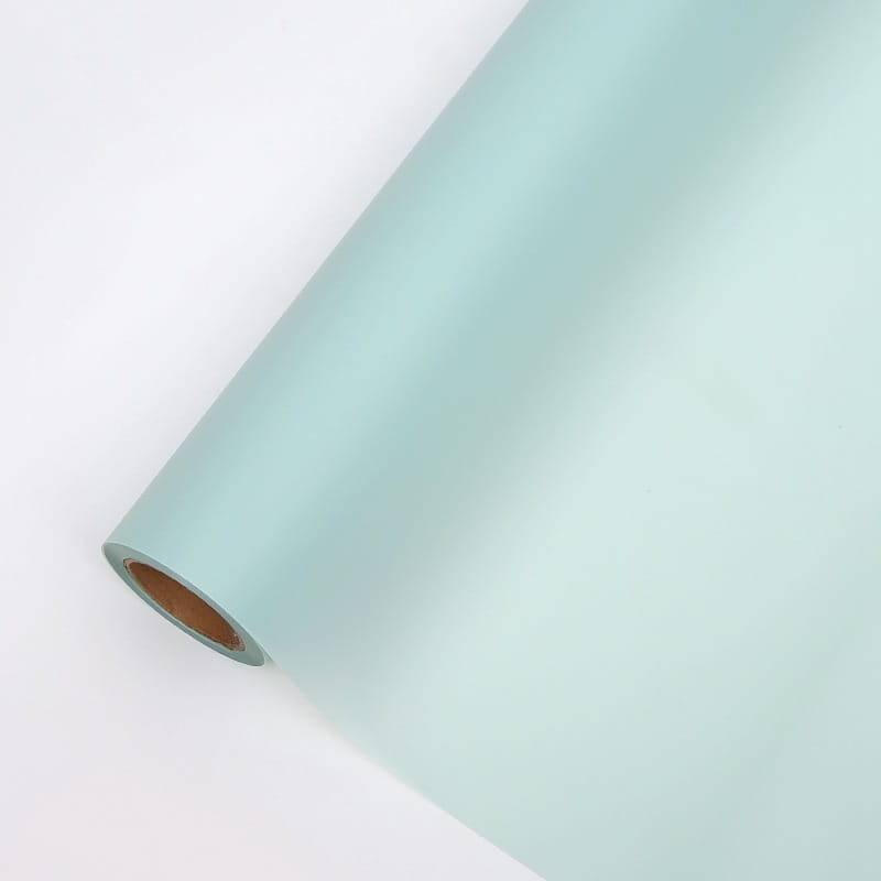 Folia Florystyczna Matowa - "Matte 90's" – Pastelowy zielony - Rolka 58cm x 20m