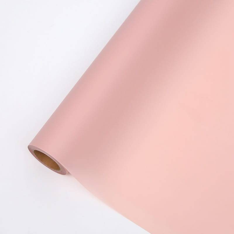 Folia Florystyczna Matowa - "Matte 90's" – Piwoniowy Róż - Rolka 58cm x 20m
