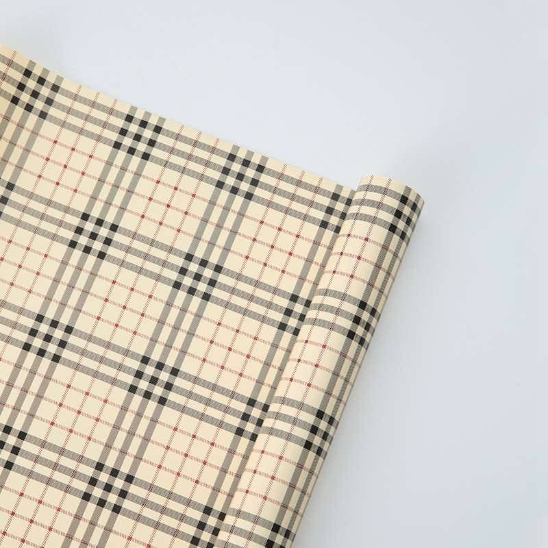 Folia Florystyczna "Grid" - Brzoskwiniowa - Arkusze 58x58 cm - 20szt