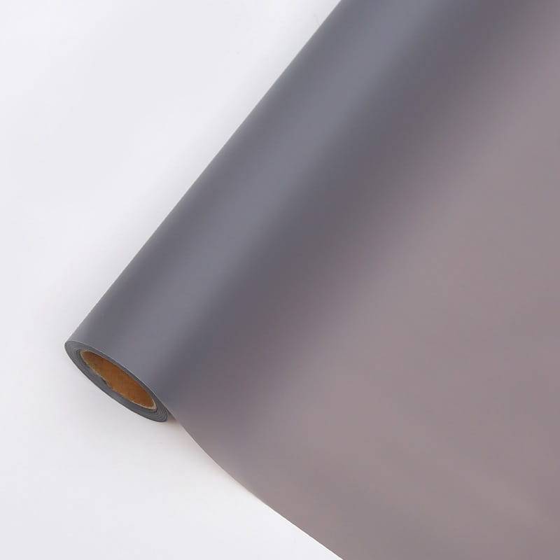 Folia Florystyczna Matowa - "Matte 90's" – Szary - Rolka 58cm x 20m