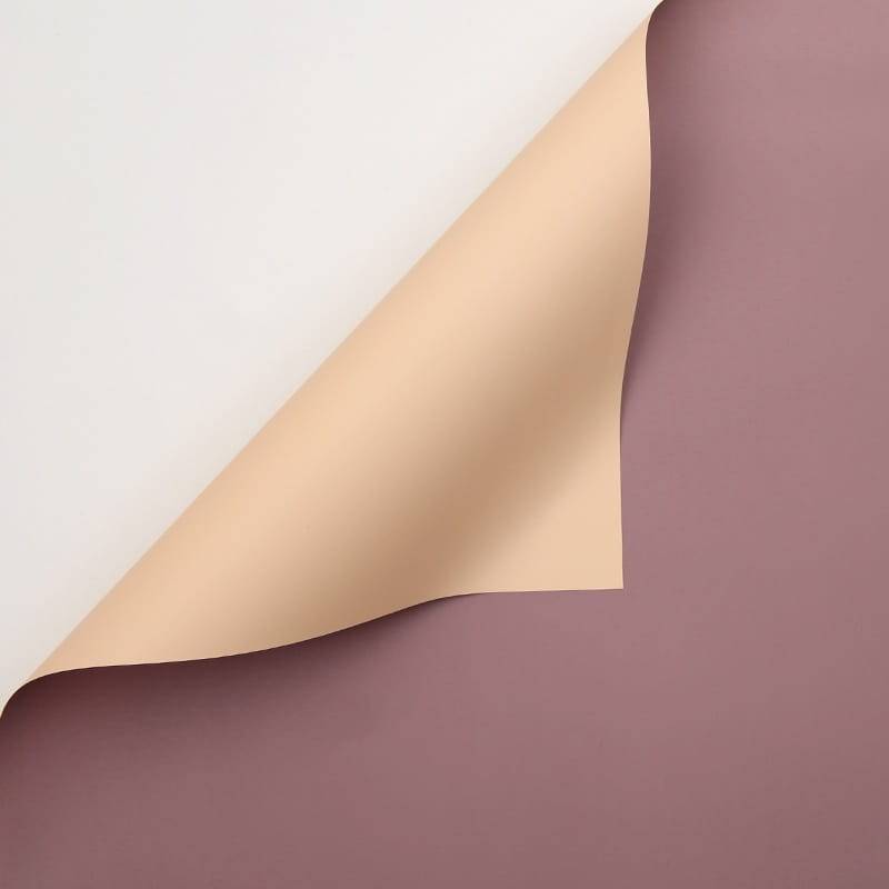 Folia florystyczna - Wiktoriański róż + Śniady - Arkusze 58x58 cm - 20szt