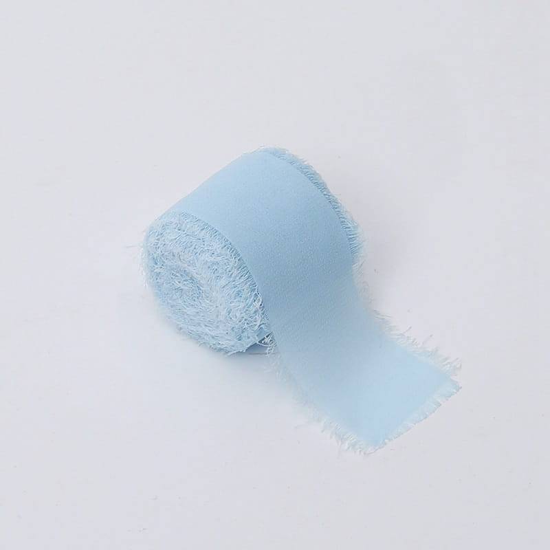 Wstążka florystyczna – Szyfon – Błękitny – Rolka 4cm x 4,5m