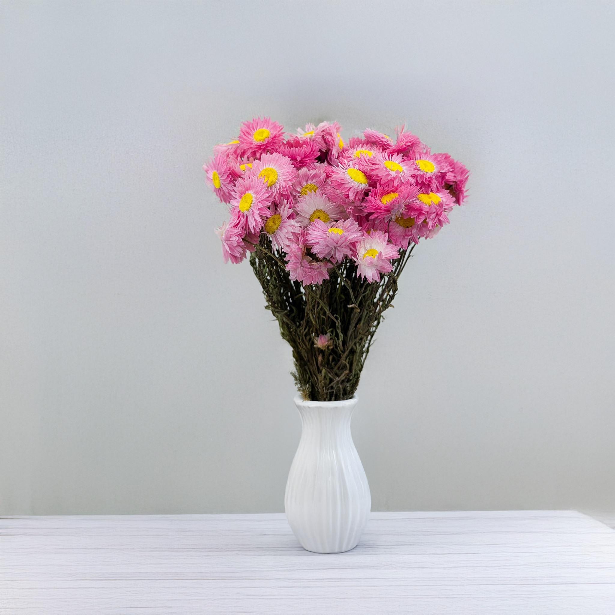 Décoration Acroclinium rose