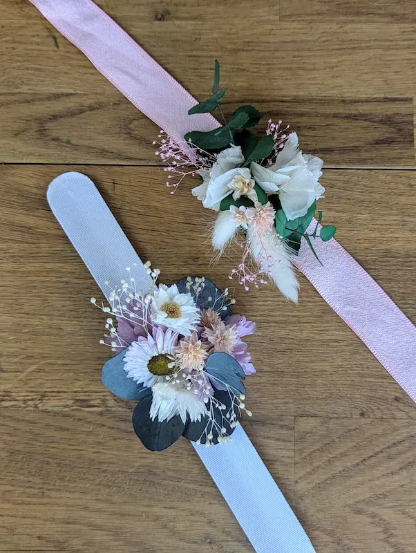 Bracelet-corsage de mariage – pas à pas à faire soi-même